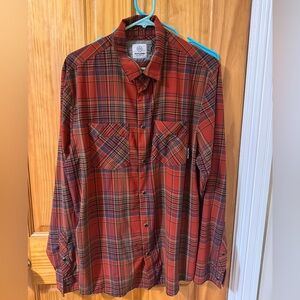 Flylow Plaid Red Men's Shirt size L
